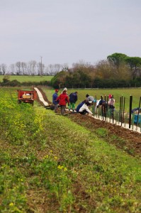 Groupe de planteurs sur la ferme - Dec. 2012