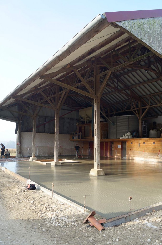  Chantier de la dalle béton