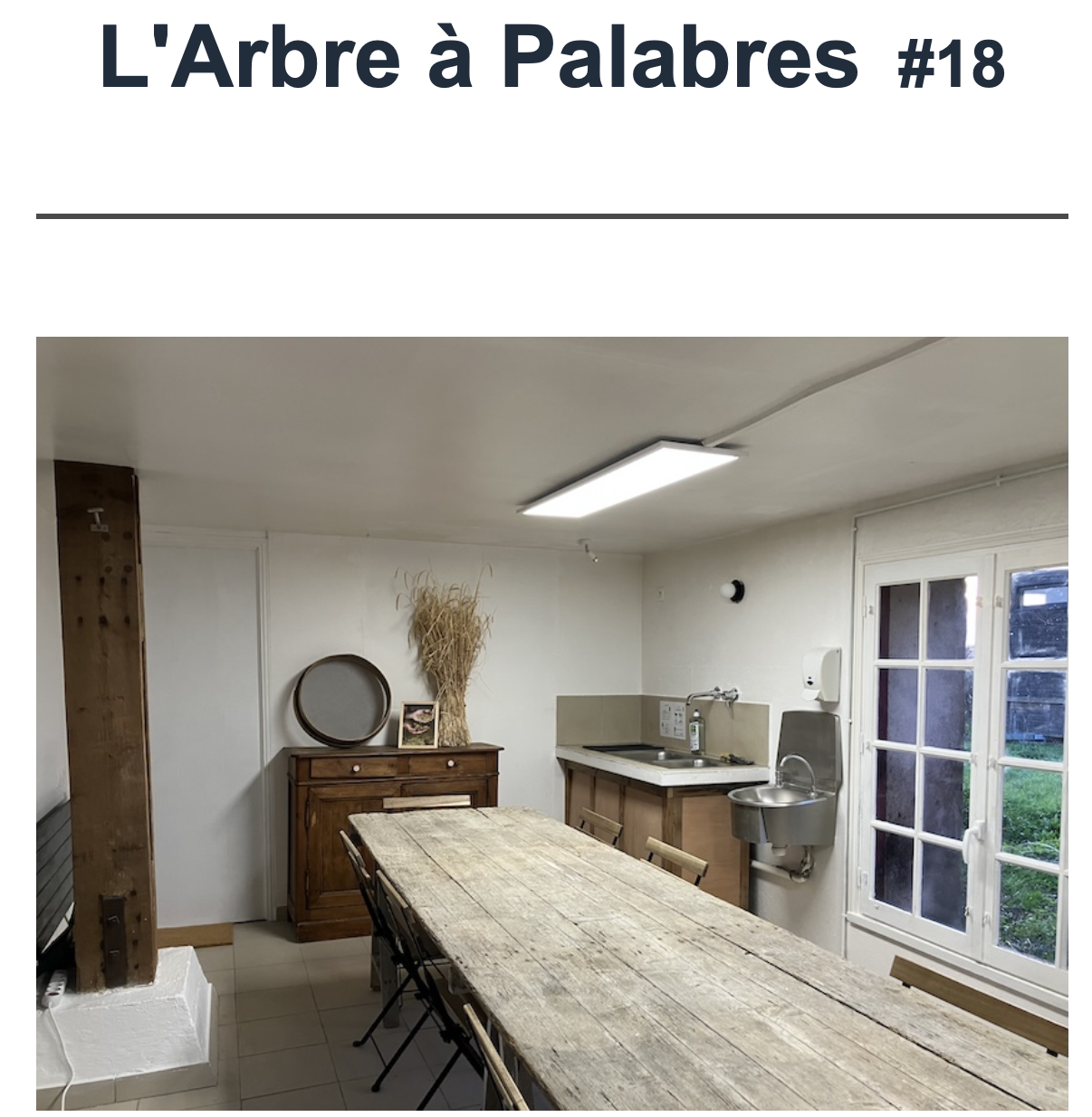 L&rsquo;arbre à palabres #18
