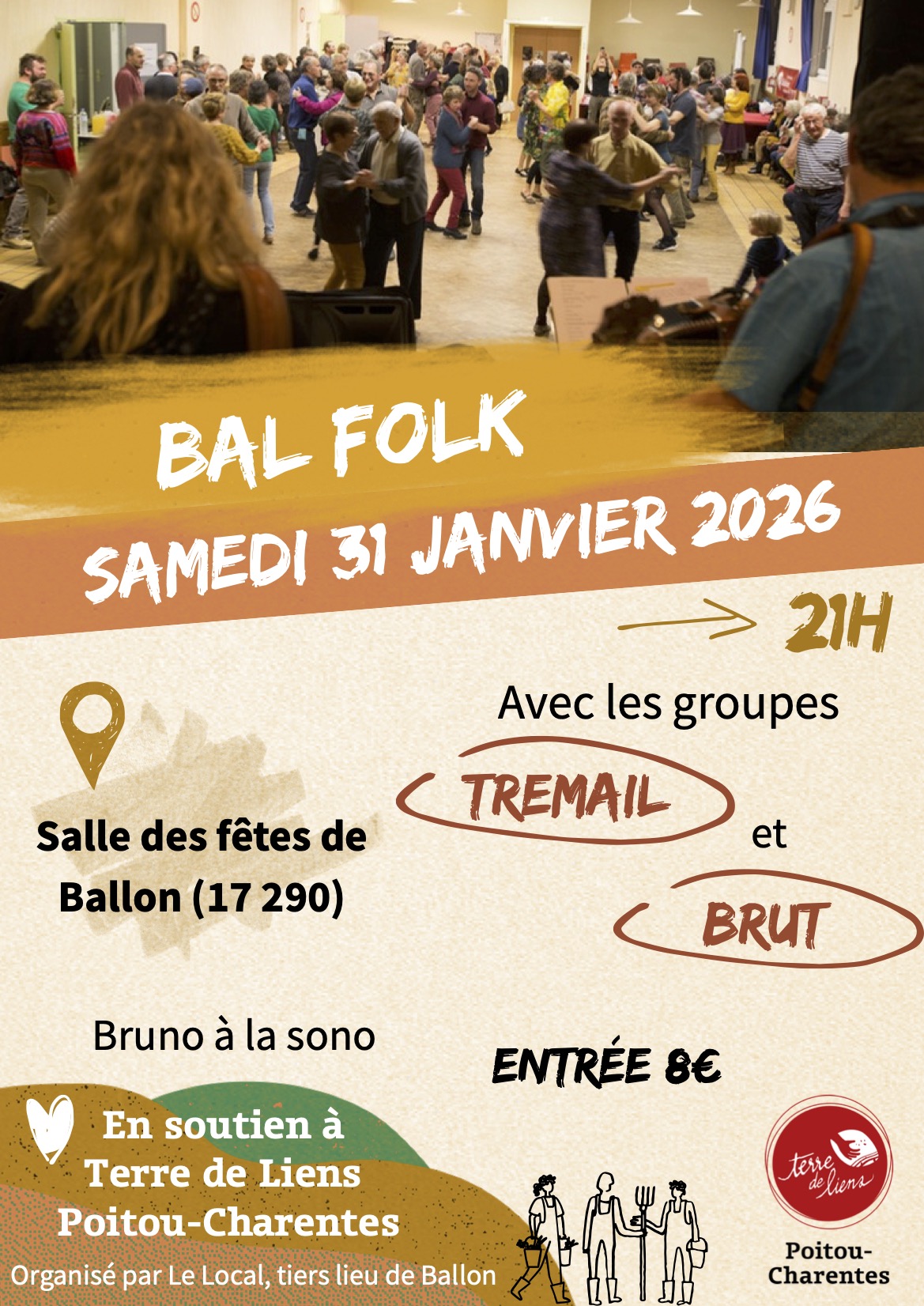 bal folk le 31 janvier à Ballon