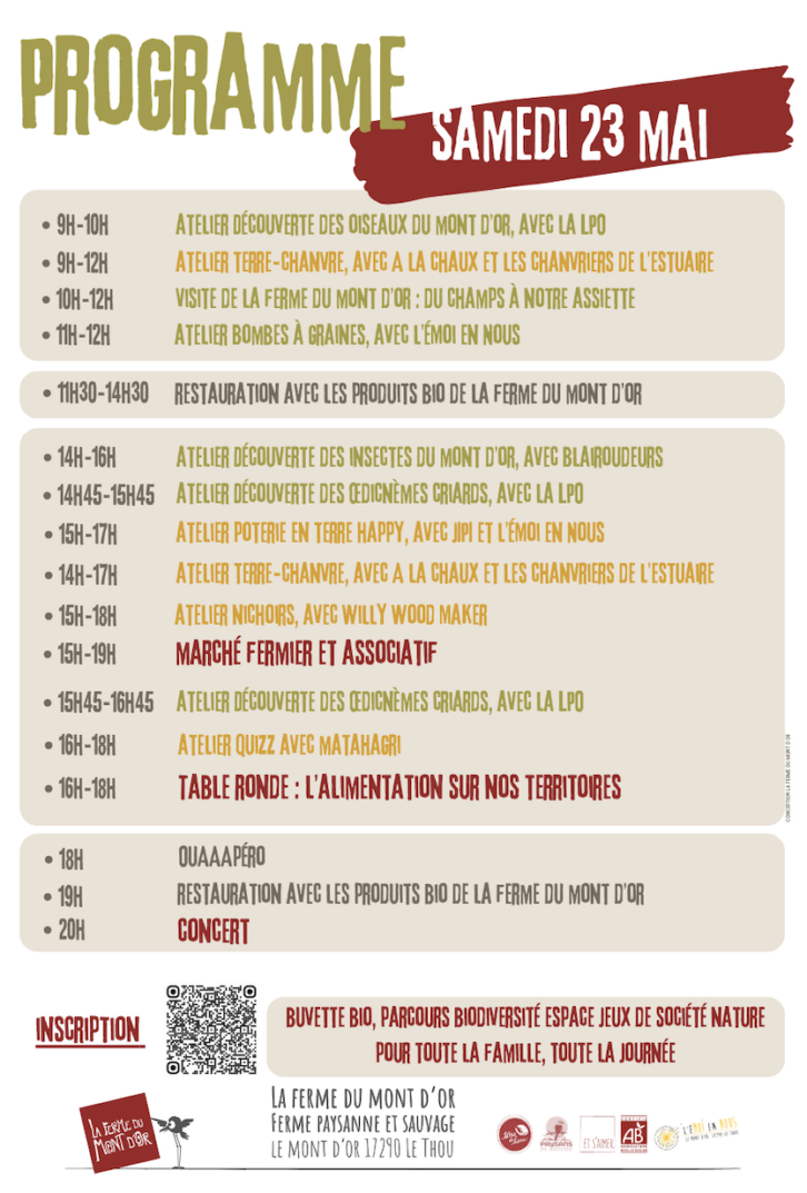Retour à la Terre Ferme : le programme